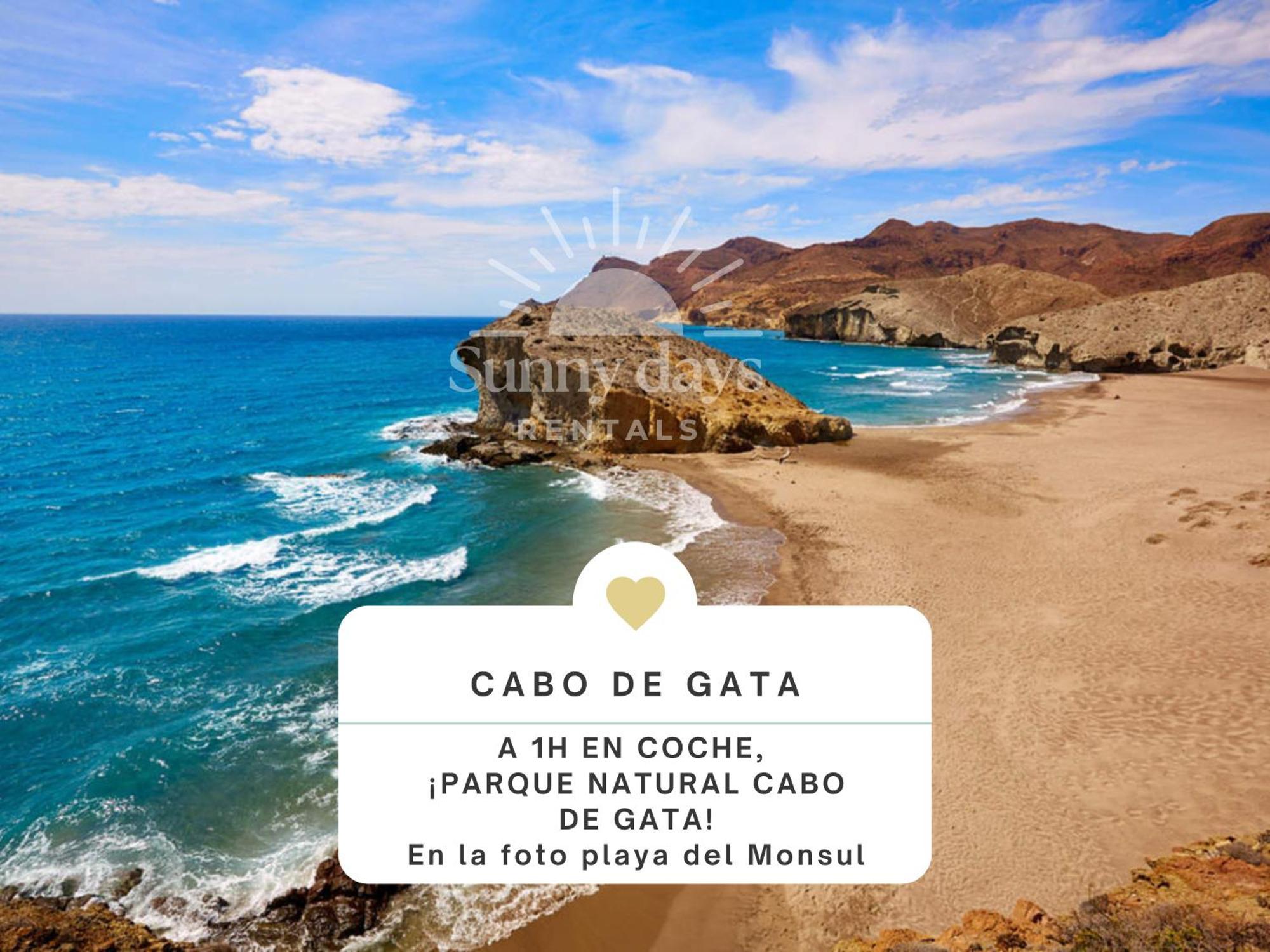 Acogedor Apartamento A 30 Metros De La Playa - Wifi - Smarttv Almería Zewnętrze zdjęcie